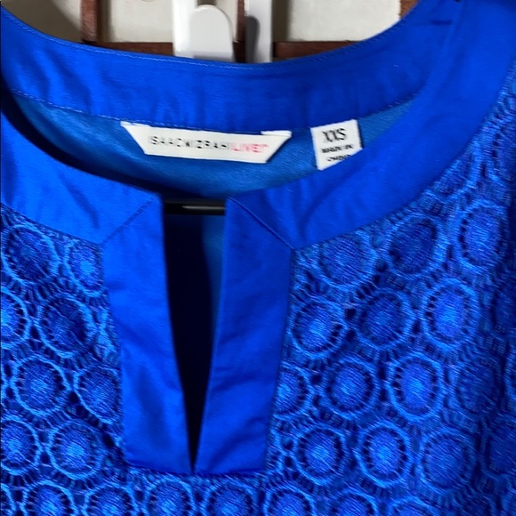 Summer blue lace shift dress - Picture 5 of 6